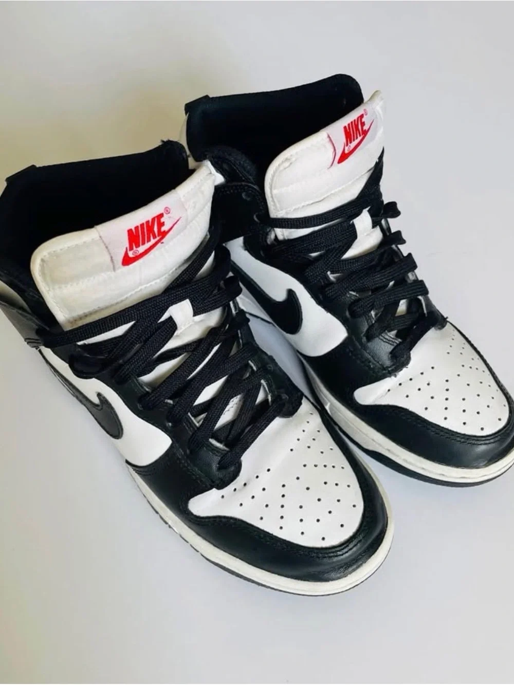 Nike Black and White High-Top Sneakers